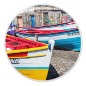 Kaapverdische Vissende boten Keramische Knop (Voorkant)