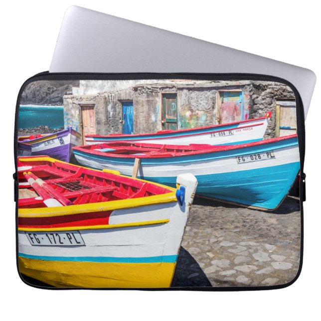 Kaapverdische Vissende boten Laptop Sleeve (Voorkant)