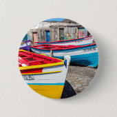 Kaapverdische Vissende boten Ronde Button 5,7 Cm (Voorkant)
