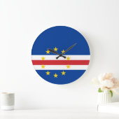 Kaapverdische vlag Acrylwandklok Grote Klok (Huis)
