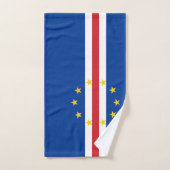 Kaapverdische vlag bad handdoek (Handdoek)