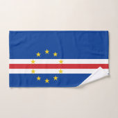 Kaapverdische vlag bad handdoek (Handdoek)