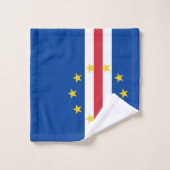 Kaapverdische vlag bad handdoek (Wasdoekje)