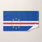 Kaapverdische vlag bad handdoek (Handdoek)
