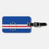 Kaapverdische vlag bagagelabel (Voorkant horizontaal)