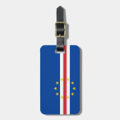Kaapverdische vlag bagagelabel (Voorkant verticaal)