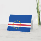 Kaapverdische vlag bedankkaart (Achterkant)
