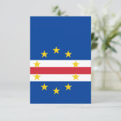Kaapverdische vlag bedankkaart (Staand voorkant)