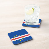 Kaapverdische vlag bier onderzetter (Rechterzijde)