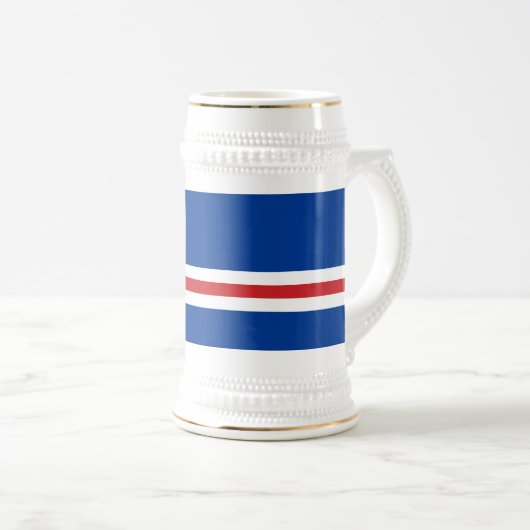 Kaapverdische vlag bierpul (Voorkant rechts)