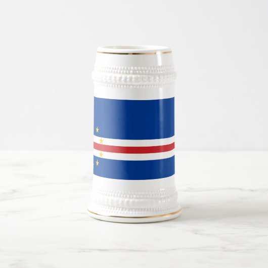 Kaapverdische vlag bierpul (Center)