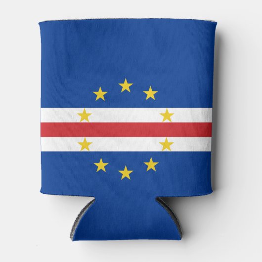 Kaapverdische vlag blikjeskoeler (Voorkant)