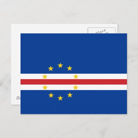 Kaapverdische vlag briefkaart (Voorkant / Achterkant)