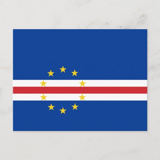 Kaapverdische vlag briefkaart (Voorkant)