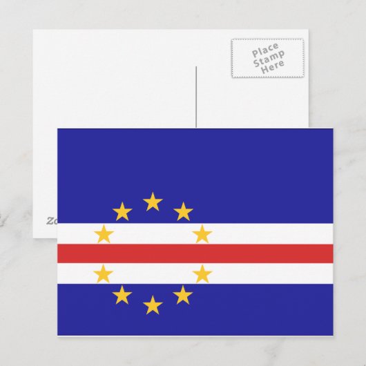 Kaapverdische vlag briefkaart (Voorkant / Achterkant)