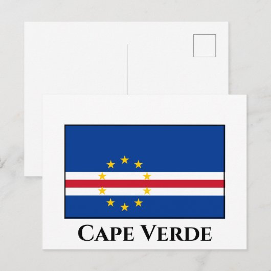 Kaapverdische vlag briefkaart (Voorkant / Achterkant)