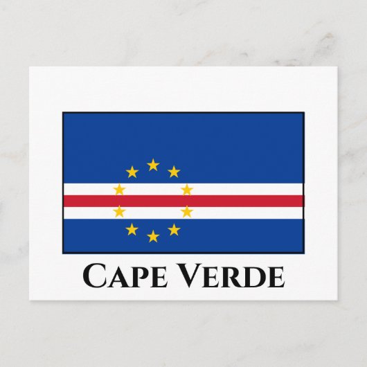 Kaapverdische vlag briefkaart (Voorkant)