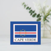 Kaapverdische vlag briefkaart (Staand voorkant)