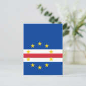 Kaapverdische vlag briefkaart (Staand voorkant)