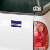 Kaapverdische vlag bumpersticker (Op Truck)