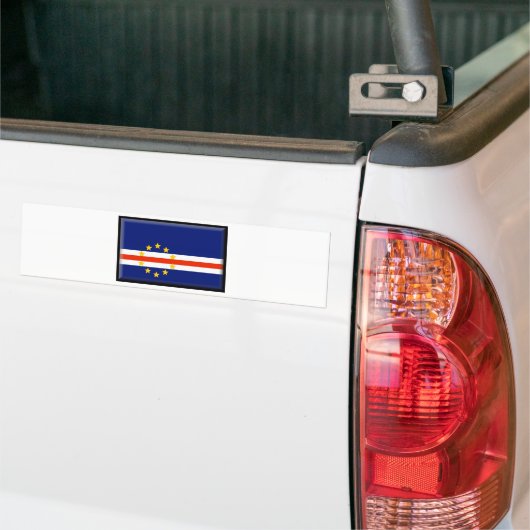 Kaapverdische vlag bumpersticker (Op Truck)