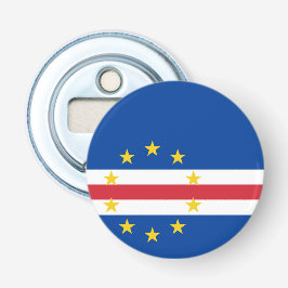 Kaapverdische vlag button flesopener