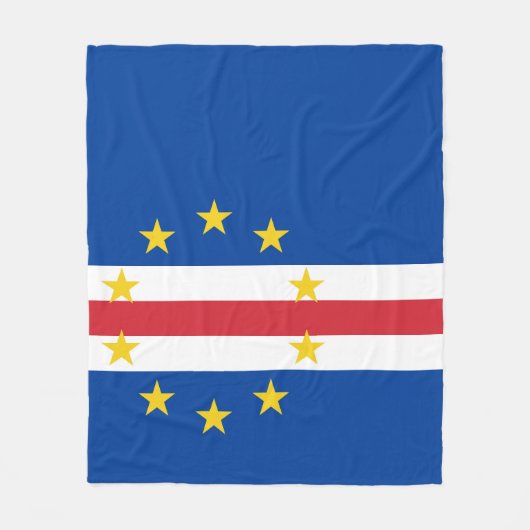 Kaapverdische vlag fleece deken (Voorkant)