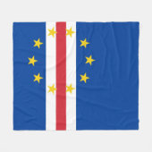 Kaapverdische vlag fleece deken (Voorkant (Horizontaal))