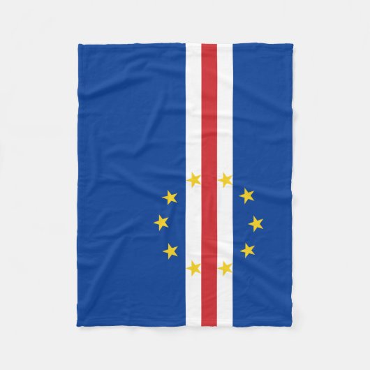 Kaapverdische vlag fleece deken (Voorkant)
