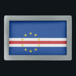Kaapverdische vlag gesp<br><div class="desc">Patriottische vlag van Kaapverdië.</div>