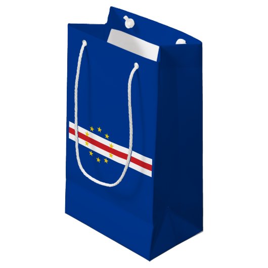 Kaapverdische vlag Gift Bag Klein Cadeauzakje (Voorkant Gekanteld)