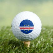 Kaapverdische vlag golfballen (Insitu Shirt)