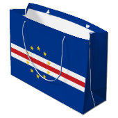 Kaapverdische vlag groot cadeauzakje (Achterkant Gekanteld)
