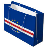 Kaapverdische vlag groot cadeauzakje (Voorkant Gekanteld)