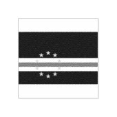 Kaapverdische vlag Hout Art Stamp Rubberstempel (Afrduk)