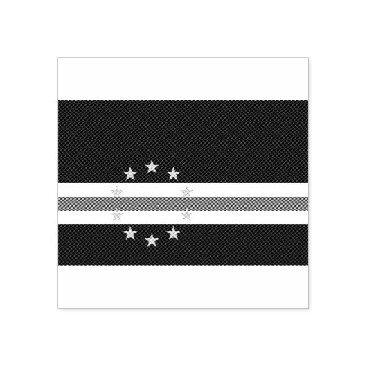 Kaapverdische vlag Hout Art Stamp Rubberstempel (Afrduk)