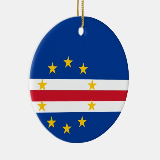 Kaapverdische vlag keramisch ornament (Rechts)