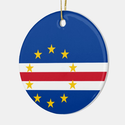 Kaapverdische vlag keramisch ornament (Links)