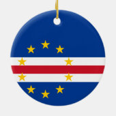 Kaapverdische vlag keramisch ornament (Achterkant)