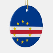 Kaapverdische vlag keramisch ornament (Rechts)