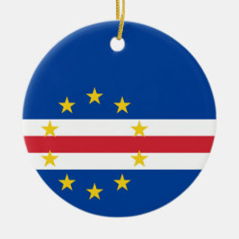 Kaapverdische vlag keramisch ornament