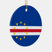 Kaapverdische vlag keramisch ornament (Rechts)
