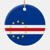 Kaapverdische vlag keramisch ornament (Achterkant)