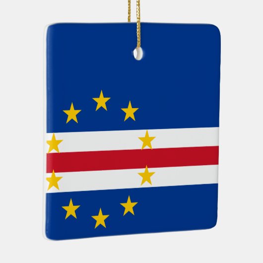 Kaapverdische vlag keramisch ornament (Rechts)