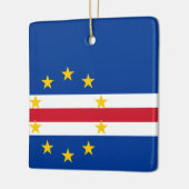 Kaapverdische vlag keramisch ornament (Links)