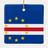 Kaapverdische vlag keramisch ornament (Achterkant)