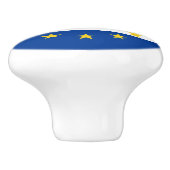 Kaapverdische vlag keramische knop (Zijkant)