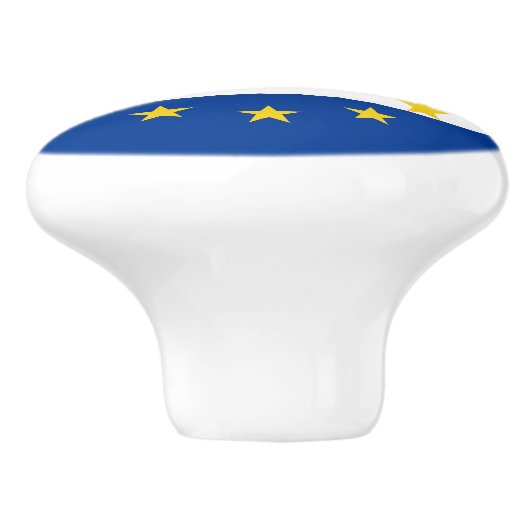 Kaapverdische vlag keramische knop (Zijkant)