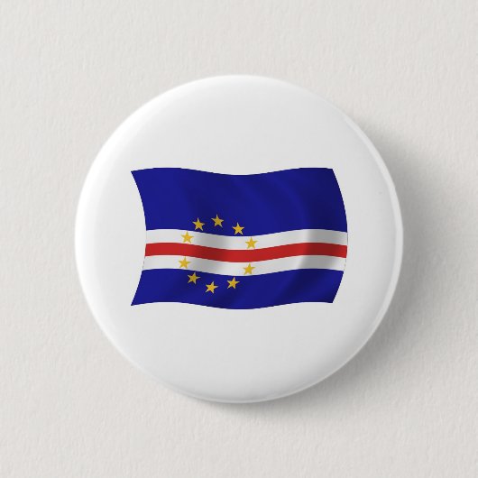 Kaapverdische Vlag Knop Ronde Button 5,7 Cm (Voorkant)