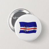 Kaapverdische Vlag Knop Ronde Button 5,7 Cm (Voorkant /achterkant)